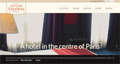 Desktop Screenshot of hotel-residence-villiers.com